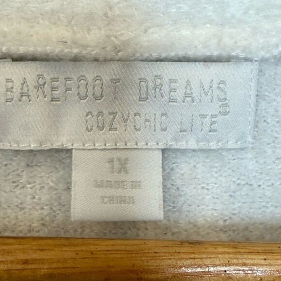 Barefoot Dreams Cardigan Sweater Sea Salt Indigo Cozychic Lite Women’s Size 1X - Picture 9 of 12